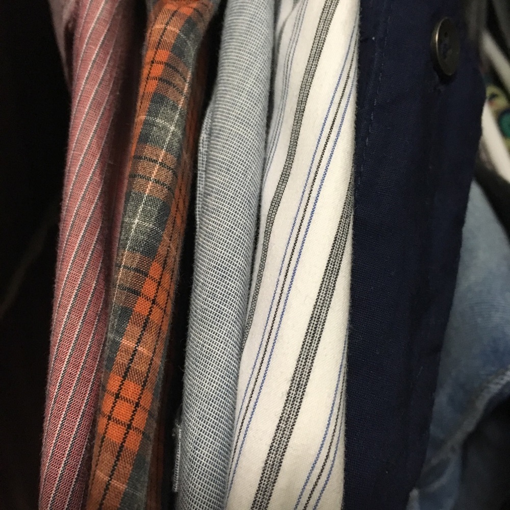 5 camisas de caballero en muy buen estado